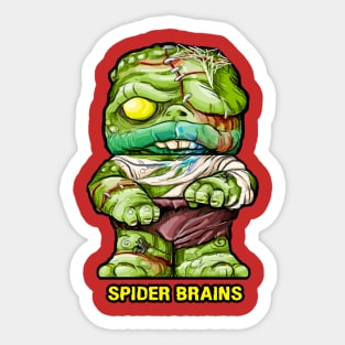 Freaks, Finks, Spazzes - SPIDER BRAINS Sticker